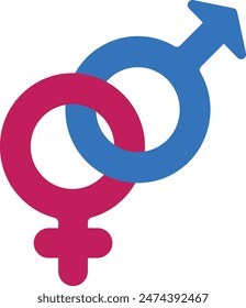 Icono de género diseño plano estilo de Vector