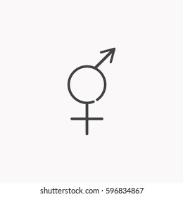 Gender icon illustration isolated vector sign symbol