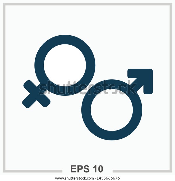 Gender Icon Isolated Vector Illustration Stock Vector Royalty Free