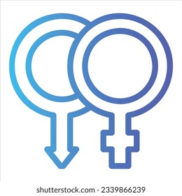 icono de género con vektor aislado y fondo transparente
