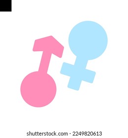gender icon logo flat style vector