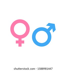 Gender Icon And Male, Female Symbol