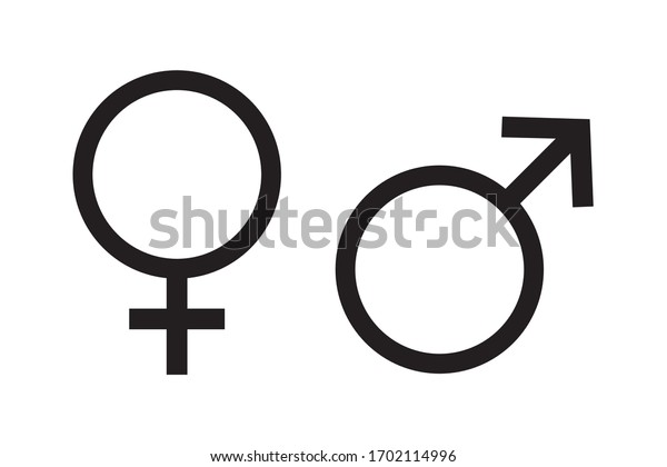 Gender Icon, Male and female symbol for your\
web site design, logo, app, UI. Vector illustration, isolated on\
white background