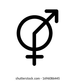 Gender icon. Man and Woman icon . Male and Female symbol vector sign isolated on white background illustration for graphic and web design. eps 10