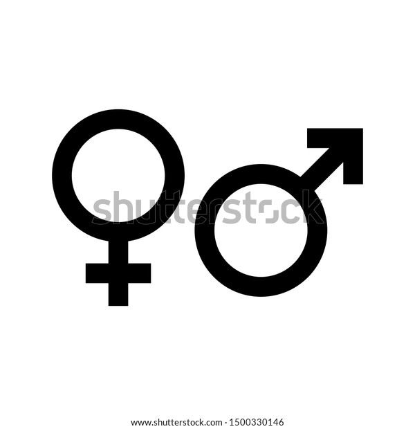 性別のアイコン 男女のアイコン 白い背景にグラフィックとウェブデザイン用の男性と女性のシンボルベクター画像符号 のベクター画像素材 ロイヤリティフリー