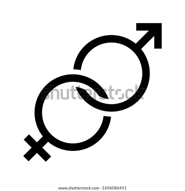 Gender Icon Man Woman Icon Male Stock Vector (Royalty Free) 1696086451 ...