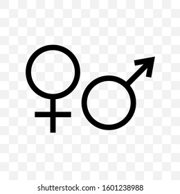 Gender icon on a white background