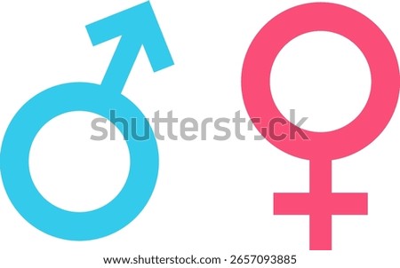 gender icon on white background
