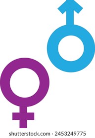 Ilustración de diseño de forma de icono de género