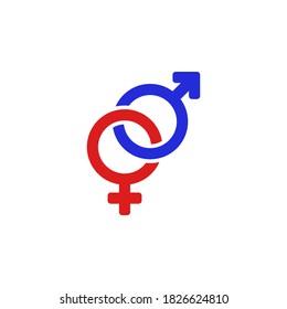 Gender icon symbol vector on white background