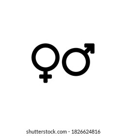 Gender icon symbol vector on white background