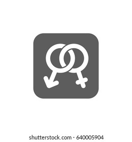 Gender Icon in trendy flat style isolated on white background. Award symbol for your web site design, logo, app, UI. Vector illustration, EPS10.