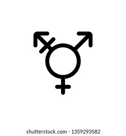 Gender icon. This icon use for admin panels, website, interfaces, mobile apps
