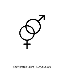 Gender icon vector