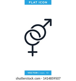 Gender Icon Vector Design Template