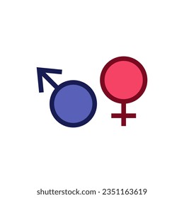 gender icon vector design templates