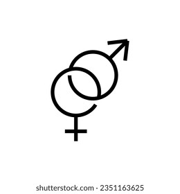 gender icon vector design templates