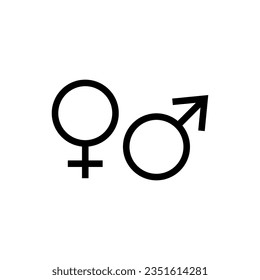 Vektordesign-Vorlagen für Gender-Symbole 