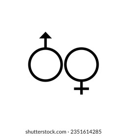 gender icon vector design templates 