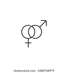 Gender icon vector. EPS 10 editable vector