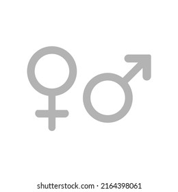 icono de género, ilustración vectorial