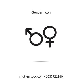 Icono de género Ilustración vectorial gráfica en segundo plano