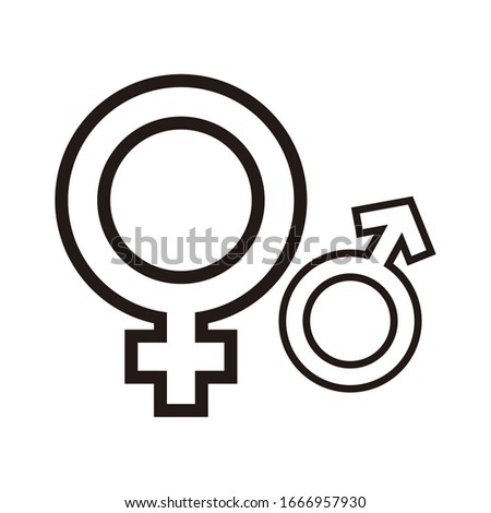 gender icon vector illustration logo