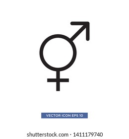 gender icon vector illustration template