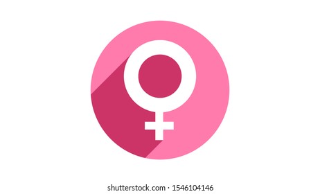 Gender icon vector image. Female  symbol vector