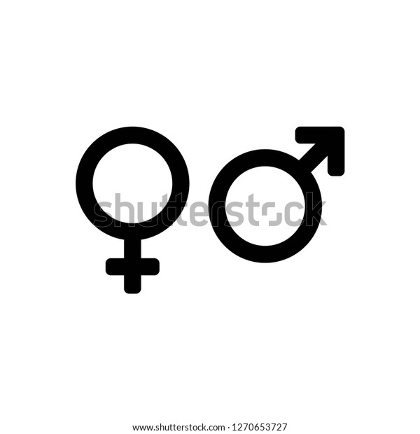 Gender Icon Vector On White Background Stock Vector (Royalty Free ...