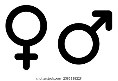 gender icon vector. gender symbol
