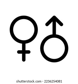 Design-Illustration des Geschlechtersymbols Vektor Symbol