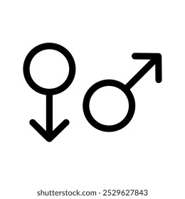 Ilustração de design de símbolo de vetor de ícone de gênero