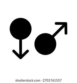 Ilustração de design de símbolo de vetor de ícone de gênero