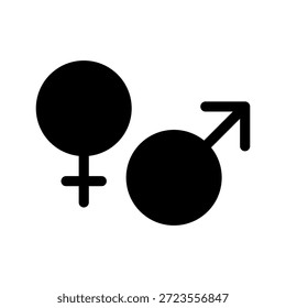 Ilustração de design de símbolo de vetor de ícone de gênero