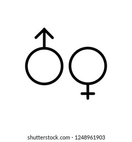 gender icon vector trendy