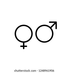 gender icon vector trendy