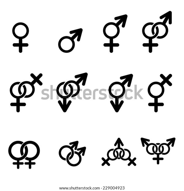 Gender Icons Stock Vector Royalty Free 229004923 Shutterstock