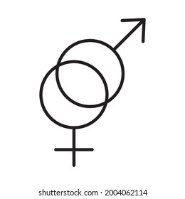 gender icons symbol vector elements for infographic web
