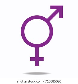 Gender identities symbol.on white background,vector illustration in flat design