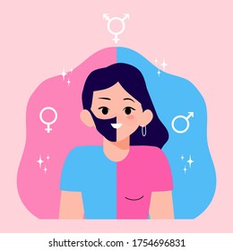 Gender Identity Concept Vector Illustration