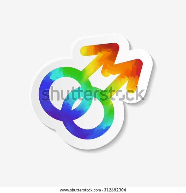 Gender Identity Icon Gay Symbol Sticker Stock Vector Royalty Free 312682304 Shutterstock 6633