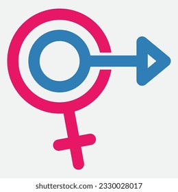 Logo für Gender-Illustration. Einheitsmannfrau liebt.