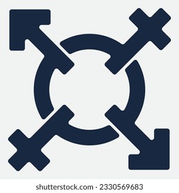 gender illustration logo. unity  man woman  love.