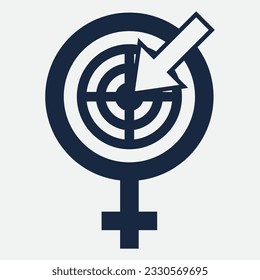 Logo für Gender-Illustration. Einheitsmannfrau liebt.