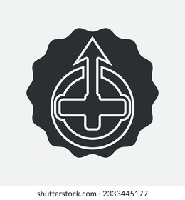 gender illustration logo. unity  man woman  love.