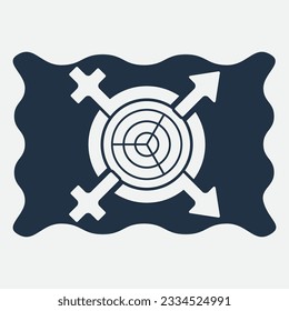 gender illustration logo. unity  man woman  love.