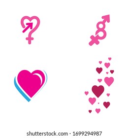 Gender illustration Template vector icon