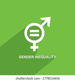 Gender Inequality Icon, Business Icon Vector