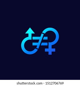 gender inequality icon for web